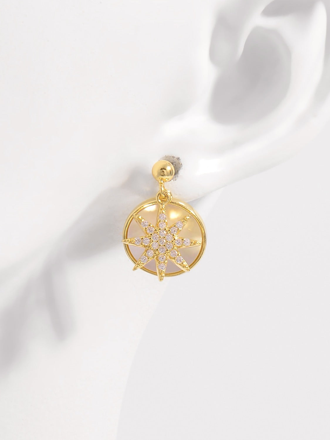 18K Gold-Plated 925 Sterling Silver Star Shape Earrings - Candle Divas