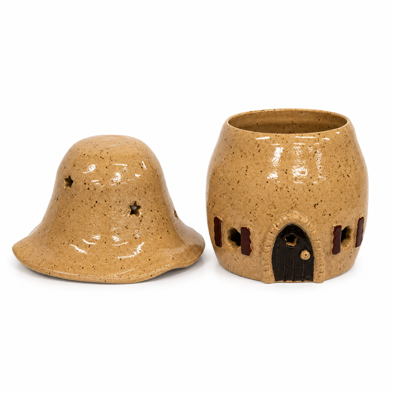Fairy House Ceramic Luminary