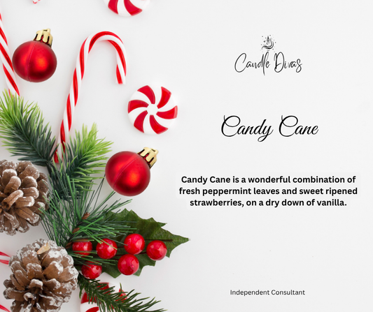 Candy Cane Mason Jar Candle 8 Oz