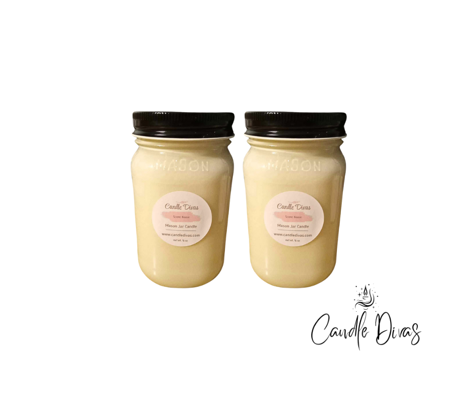 Mason Jar Candle 16 Oz Two Pack