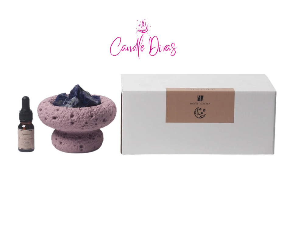 Purple Moon Aromatherapy Diffuser | Bluebell Garden & Amethyst Crystals