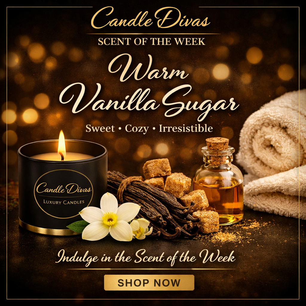 Candle Divas Scent of the Week! Warm Vanilla Sugar