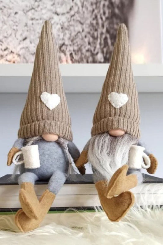 2-Pack Christmas Pointed Hat Faceless Gnomes - Candle Divas