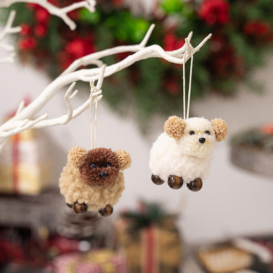 2-Piece Fuzzy Puppy Hanging Widget - Candle Divas