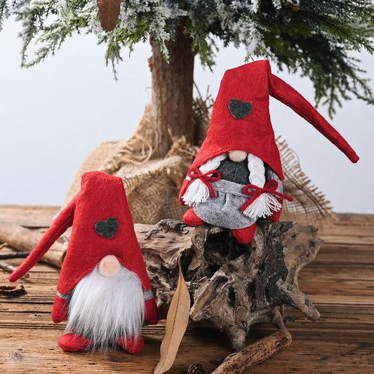 2-Piece Heart Pointed Hat Faceless Gnomes - Candle Divas