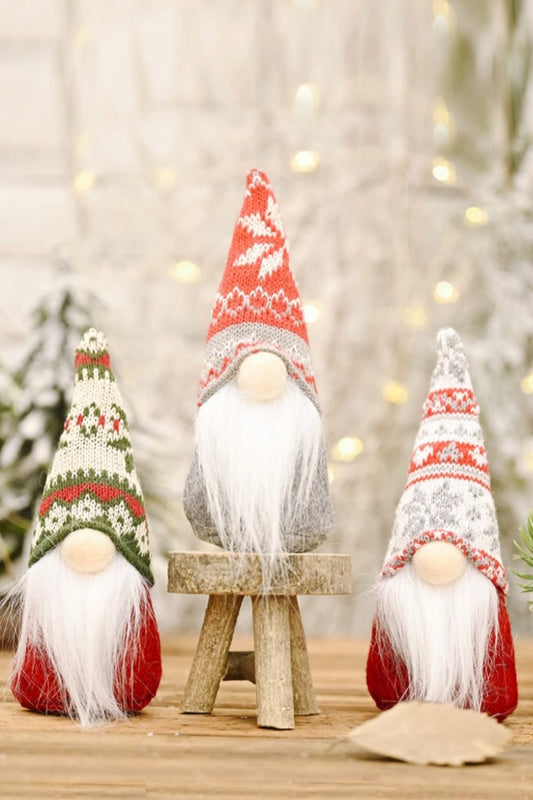 3-Pack Christmas Snowflake Hat Faceless Gnomes - Candle Divas