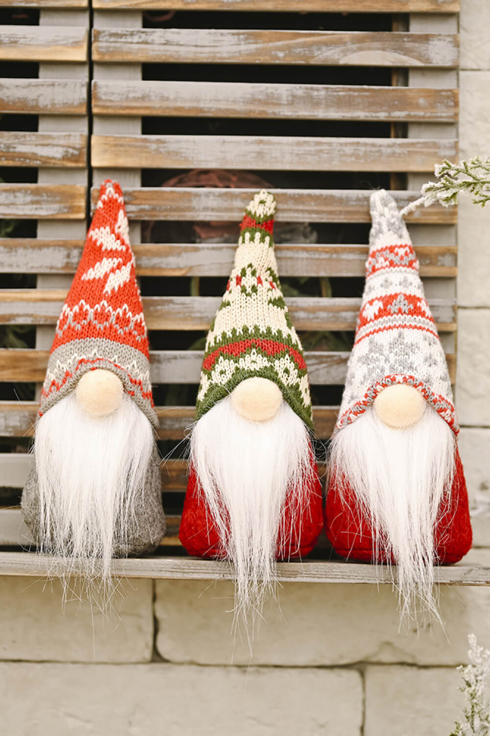 3-Pack Christmas Snowflake Hat Faceless Gnomes - Candle Divas