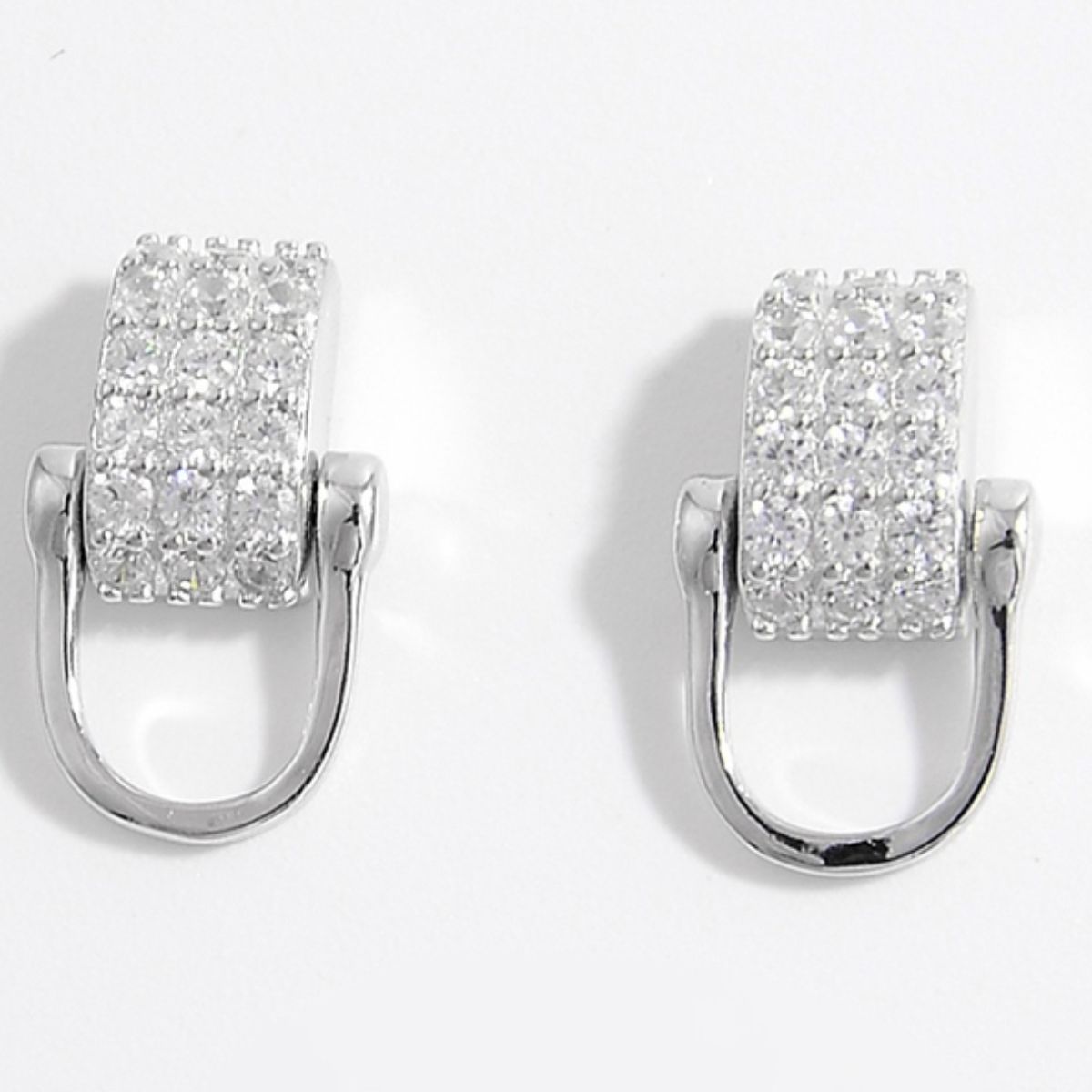 925 Sterling Silver Inlaid Zircon Earrings - Candle Divas