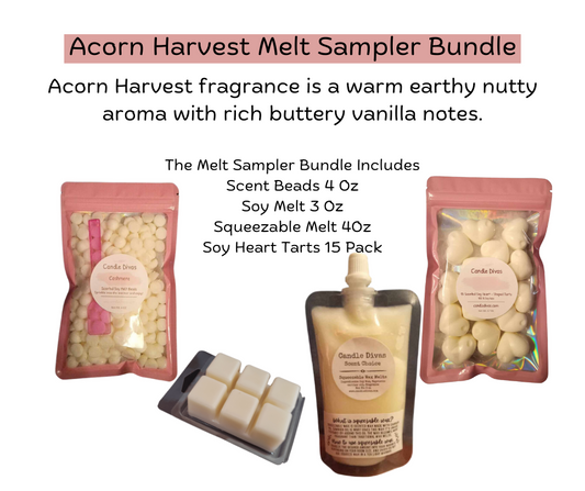 Acorn Harvests Melt Sampler Bundle - Candle Divas