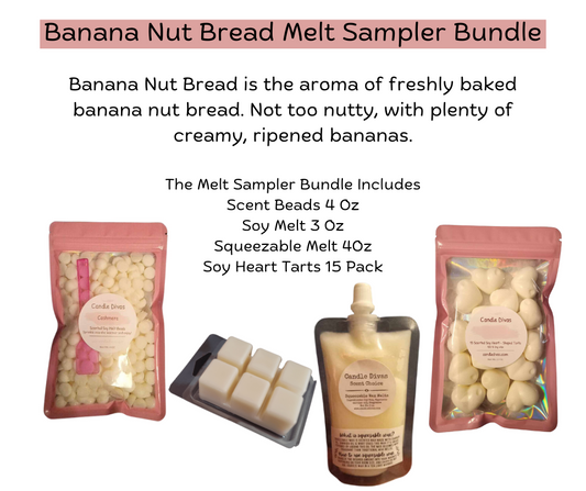 Banana Nut Bread Melt Sampler Bundle - Candle Divas