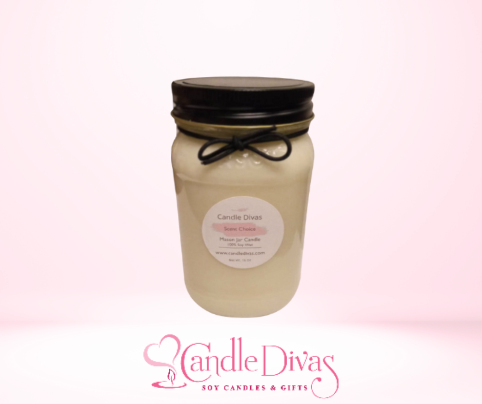 Bayberry Mason Jar Candle 16 Oz - Candle Divas