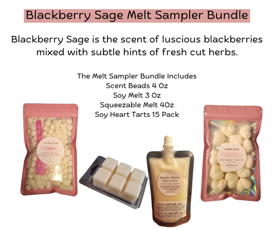 Blackberry Sage Melt Sampler Bundle - Candle Divas