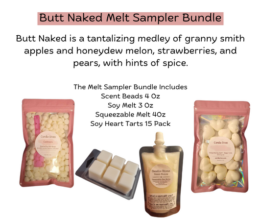 Butt Naked Melt Sampler Bundle - Candle Divas