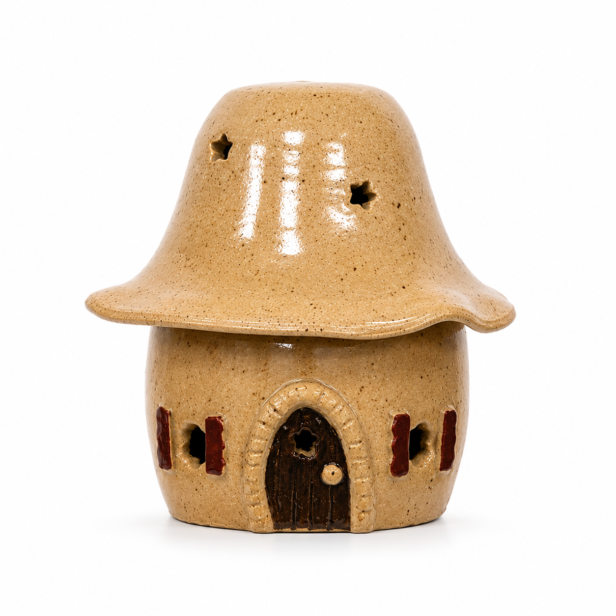 Fairy House Ceramic Luminary