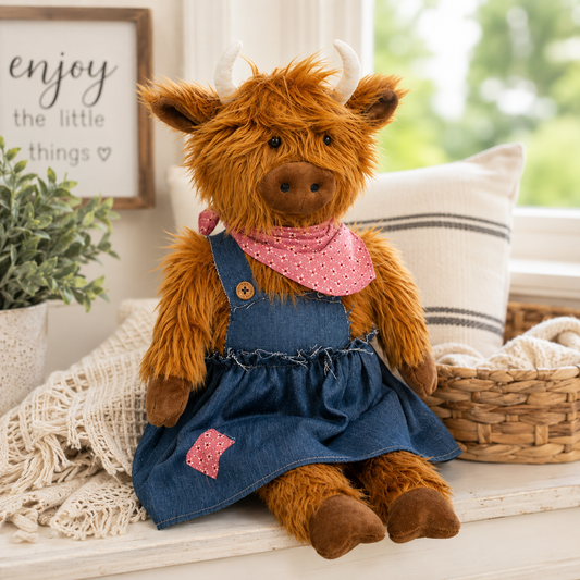 Hilda Highland Cow Doll