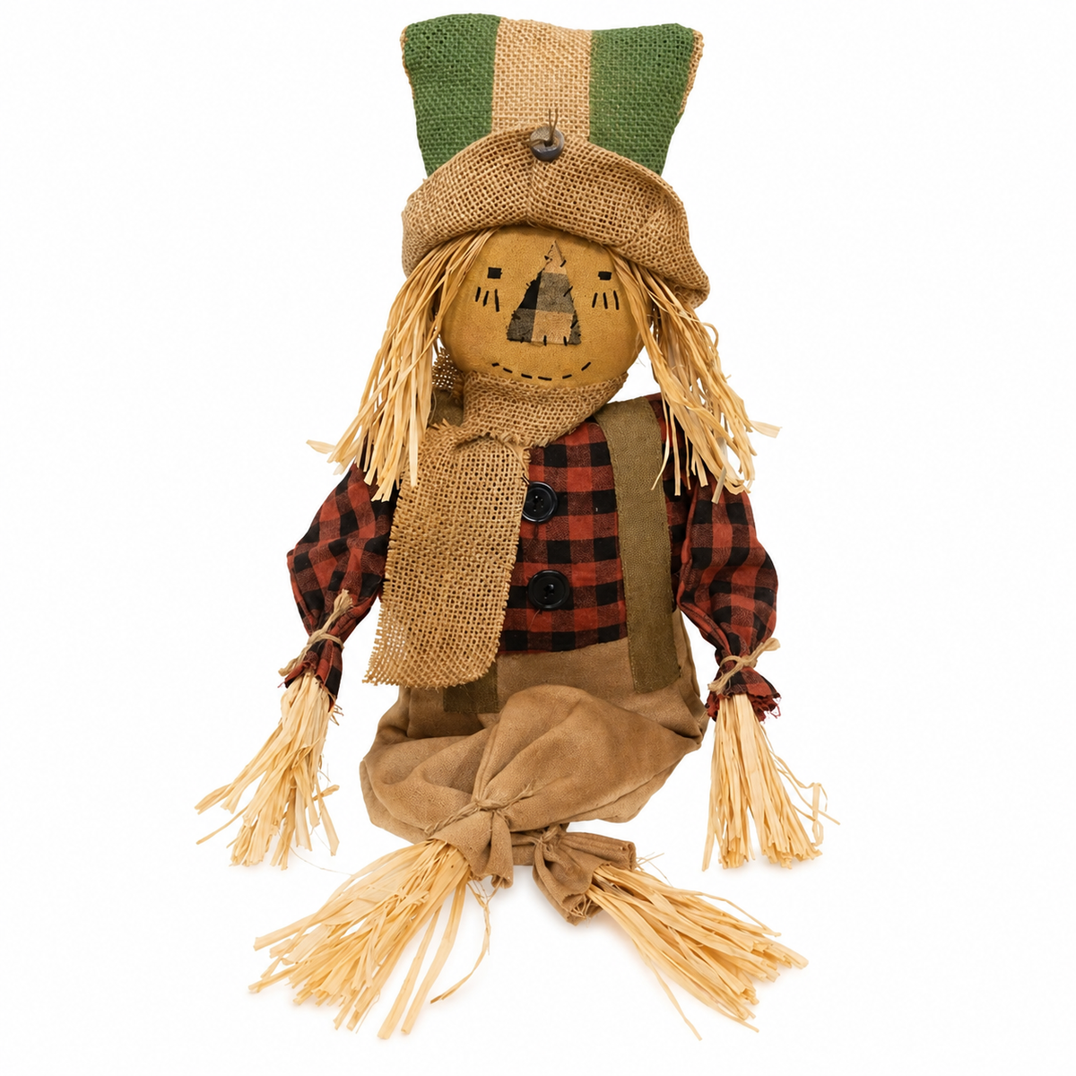 Primitive Scarecrow with Burlap Hat