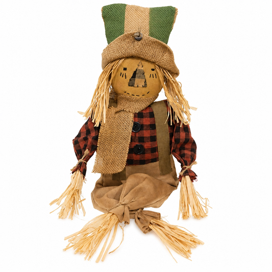 Primitive Scarecrow with Burlap Hat