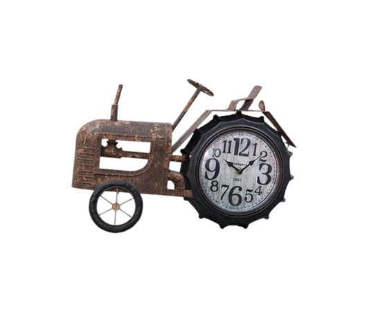 Rustic Tractor Clock