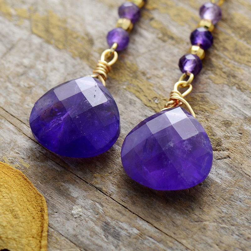 Natural Stone Bead Shape Earrings - Candle Divas