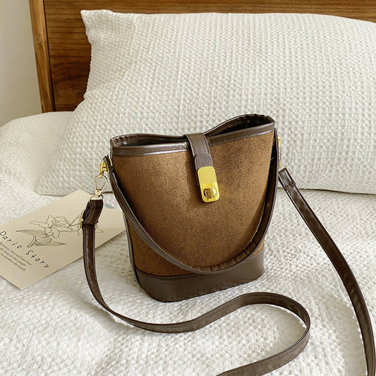 PU Leather Bucket Crossbody Bag - Candle Divas