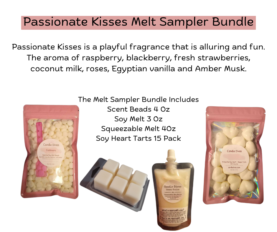 Passionate Kisses Sampler Bundle - Candle Divas