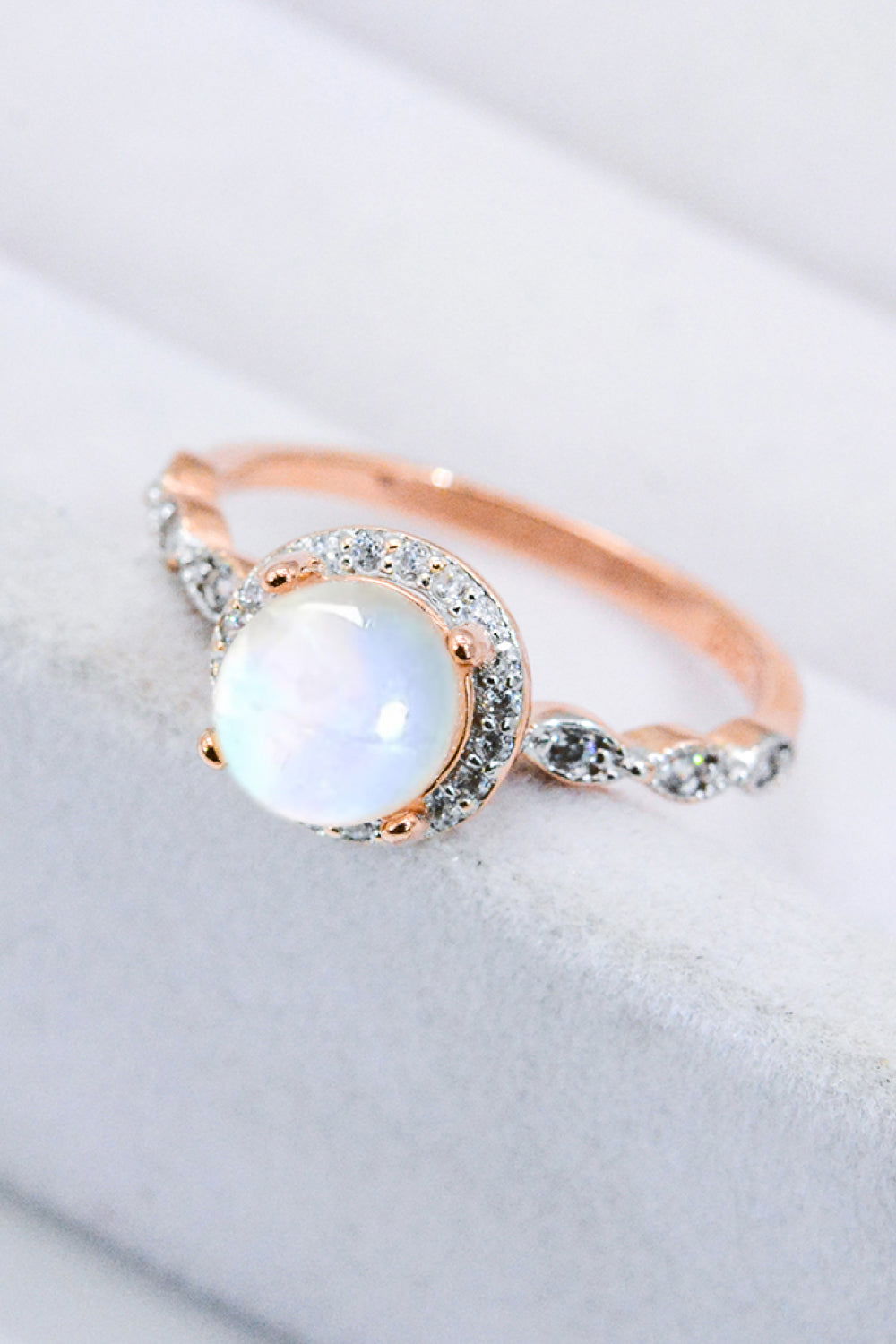 Round Moonstone Ring - Candle Divas