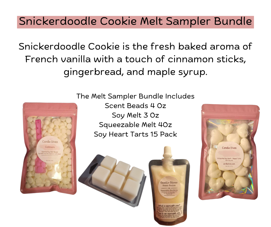 Snickerdoodle Cookie Sampler Bundle - Candle Divas