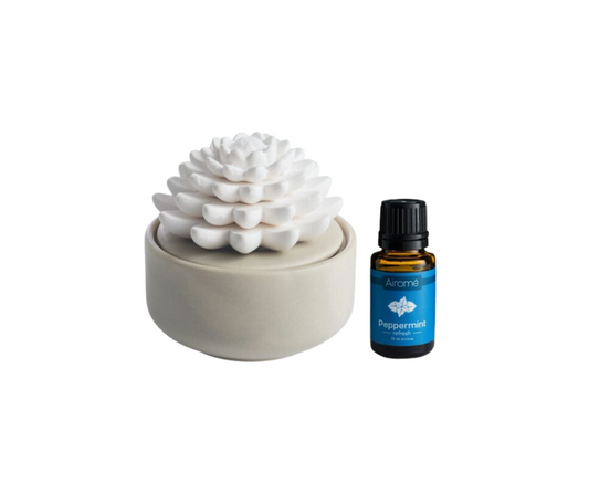 Succulent Passive White Porcelain Diffuser - Candle Divas
