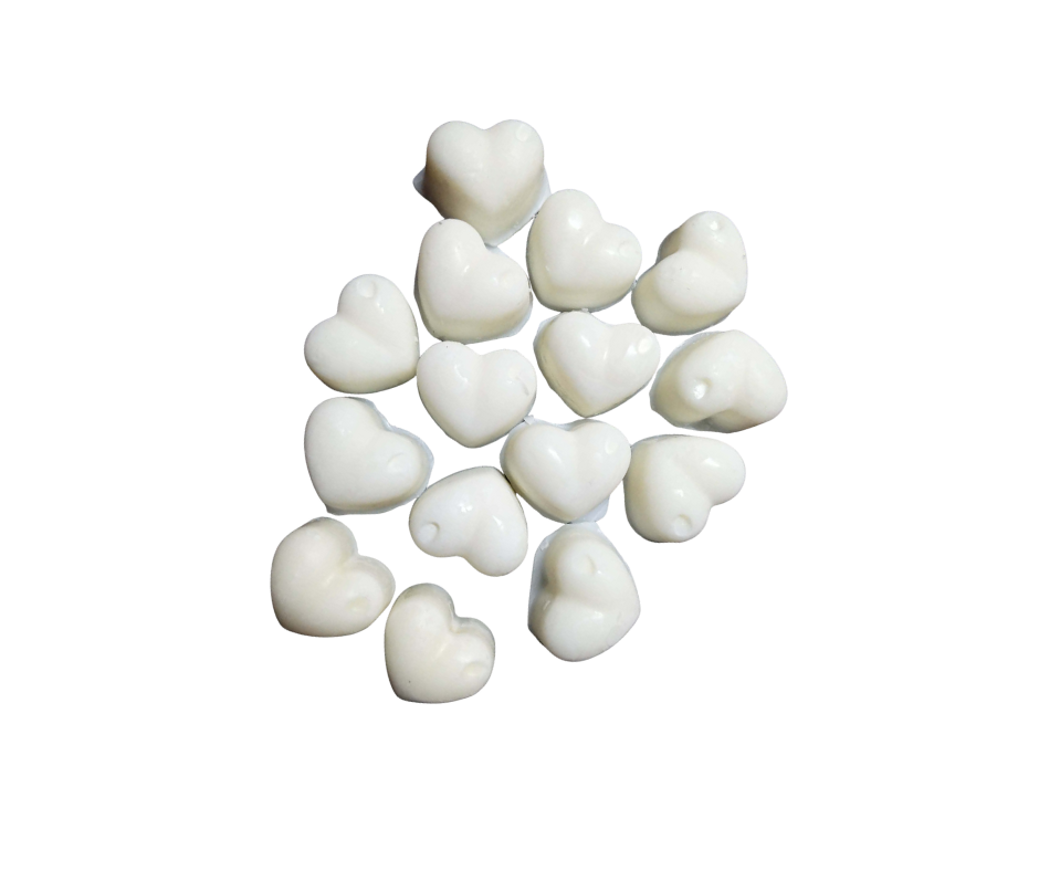 Aloe and Green Clover heart-shaped soy wax melts scented wax tarts