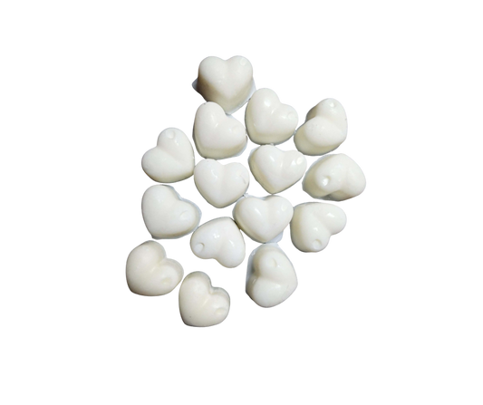 Aloe and Green Clover heart-shaped soy wax melts scented wax tarts