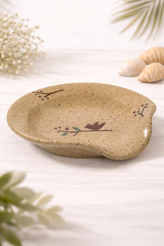 Cardinal on Branch Ceramic Spoon Rest