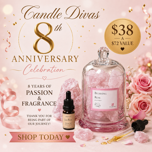 Blushing Rosé Gemstone Diffuser with Rose Quartz