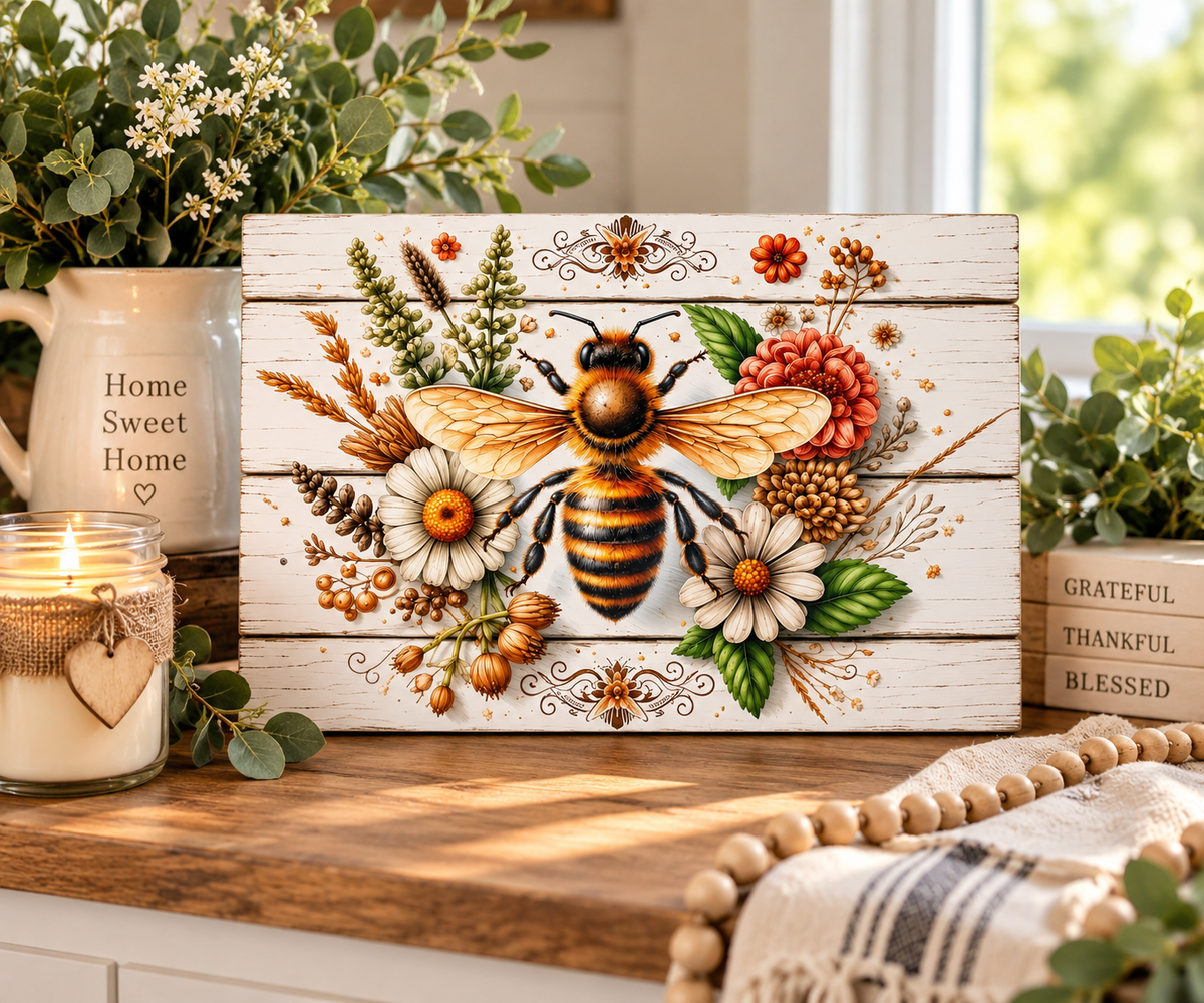 Queen Bee Glass Cutting Board