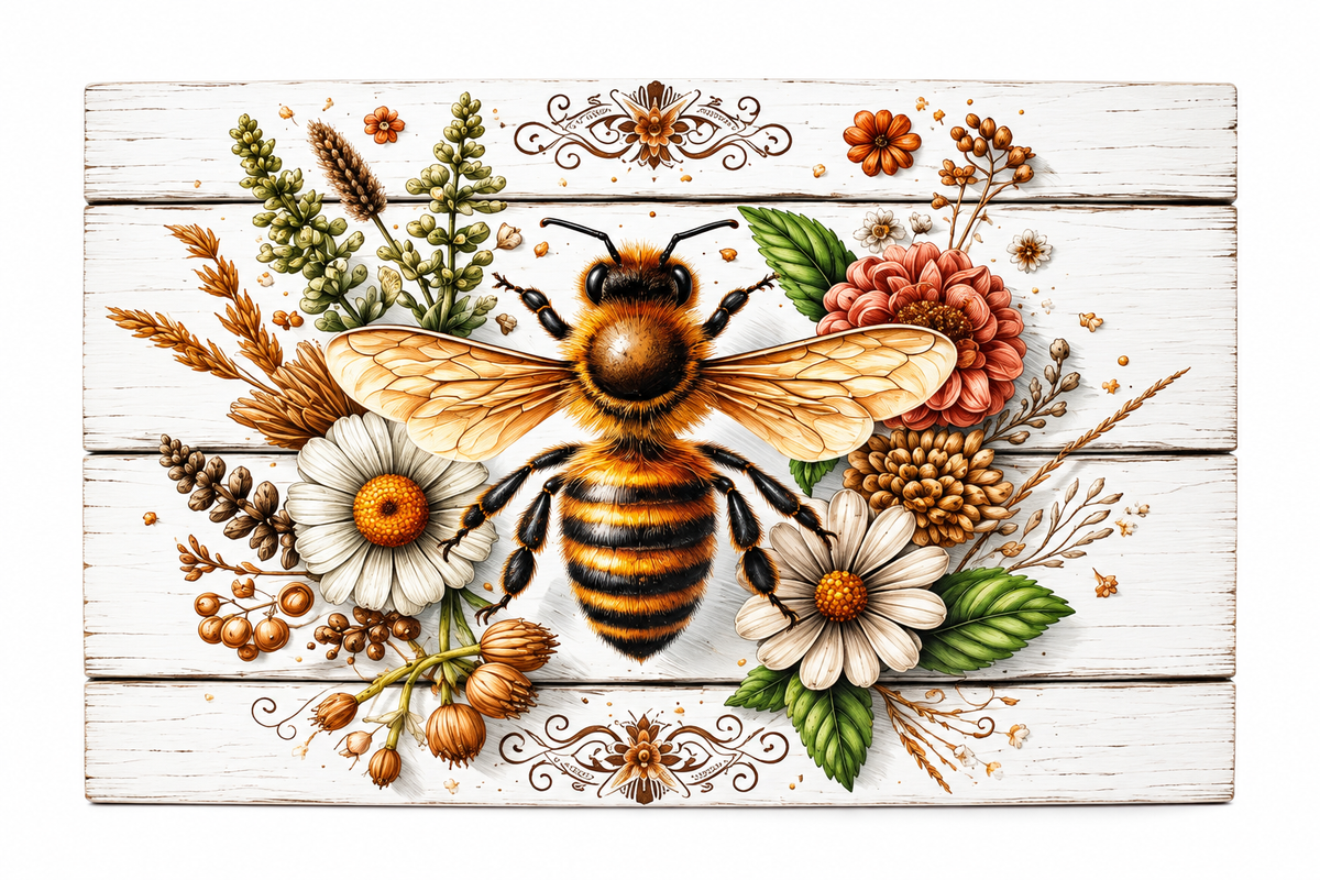 Queen Bee Glass Cutting Board