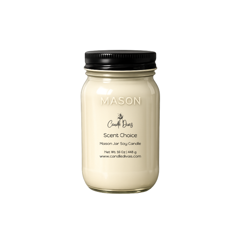 Apple Cinnamon Mason Jar Candle 16 Oz