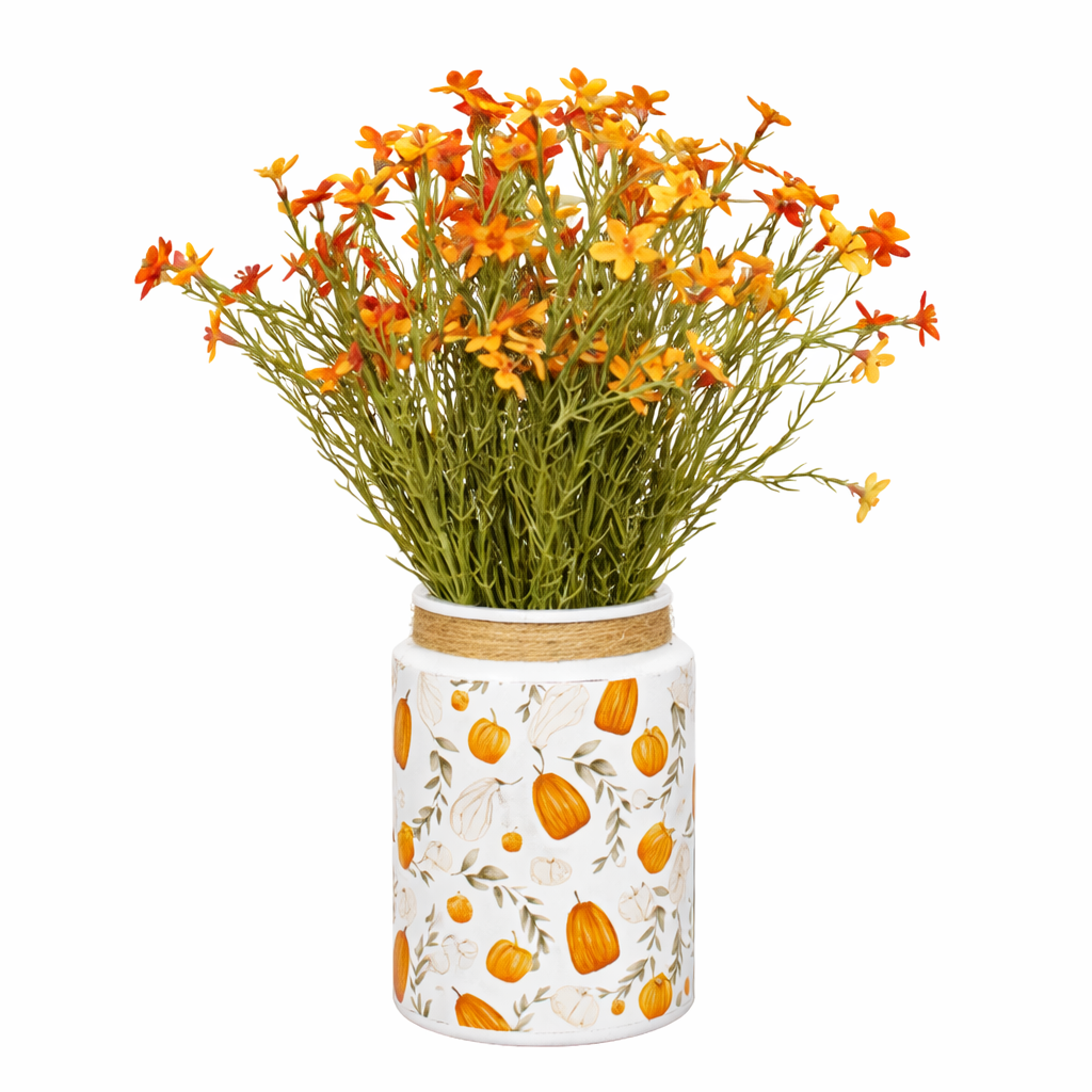 Pumpkin Patch Glass Jar