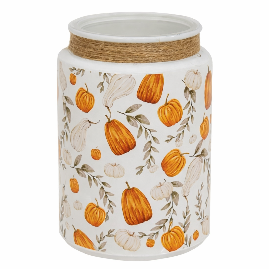 Pumpkin Patch Glass Jar