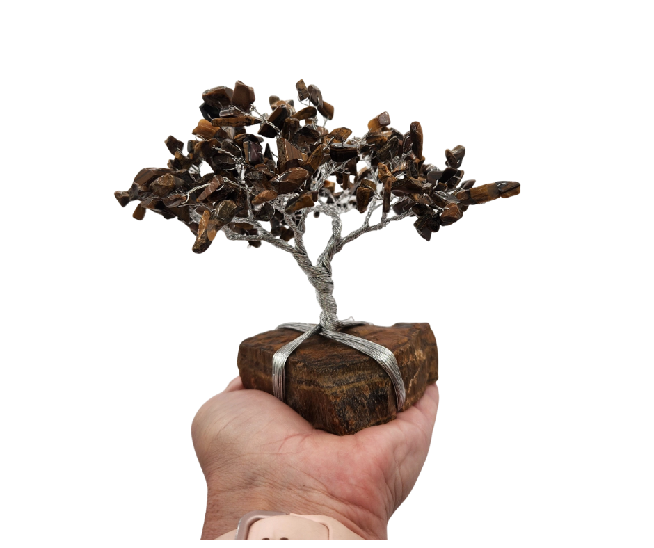 Tiger Eye Gemstone Tree