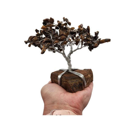 Tiger Eye Gemstone Tree