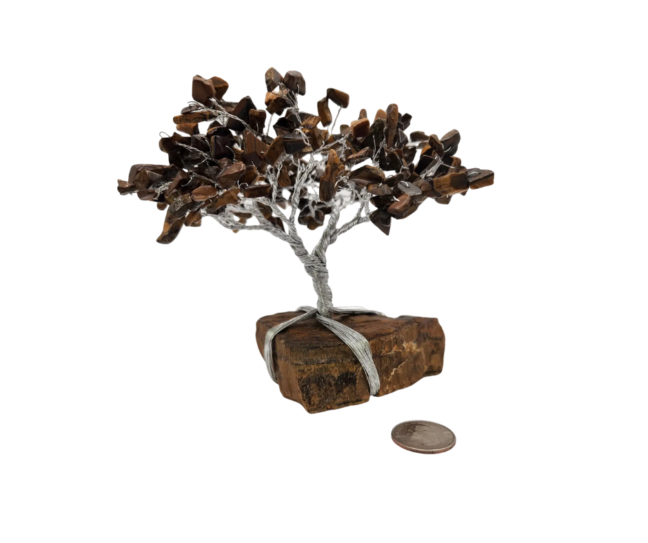 Tiger Eye Gemstone Tree