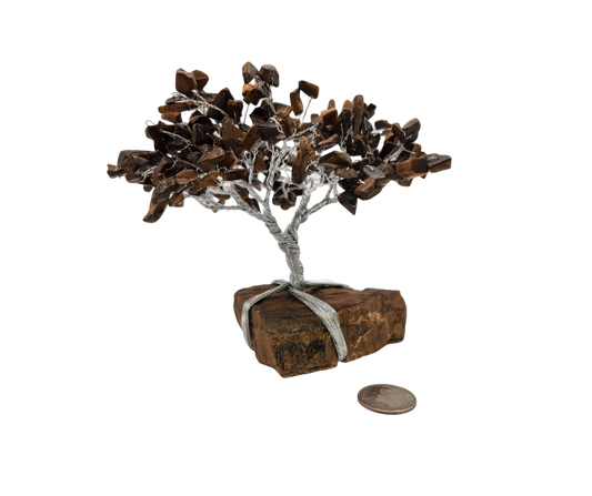 Tiger Eye Gemstone Tree