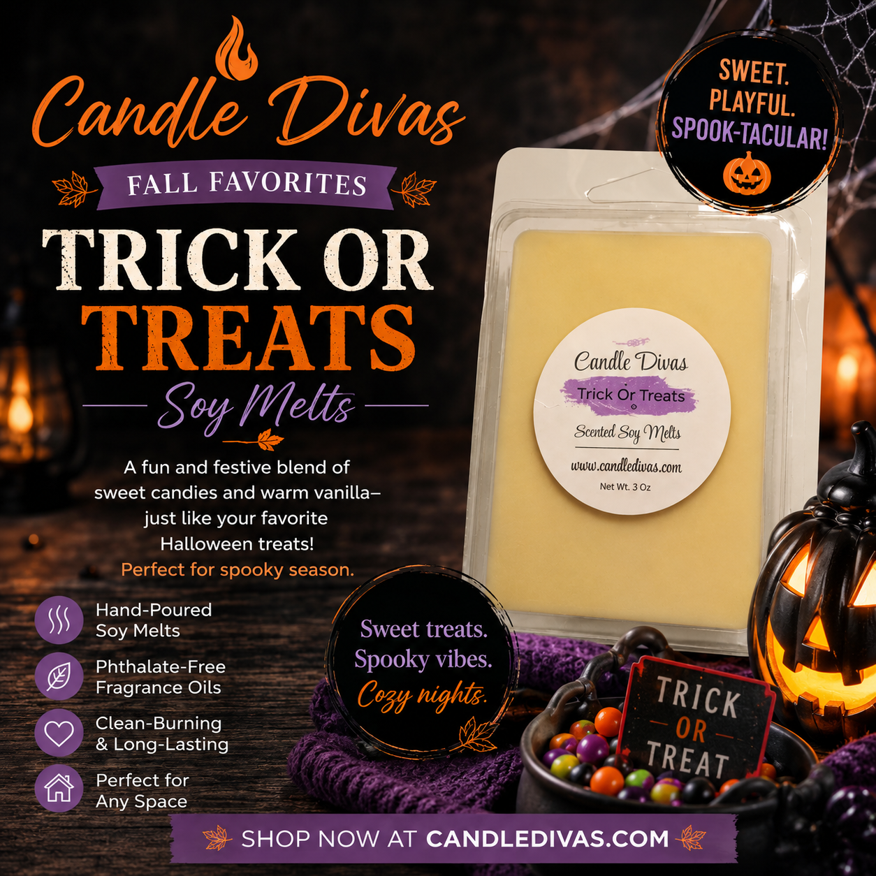 Trick or Treats Soy Melts