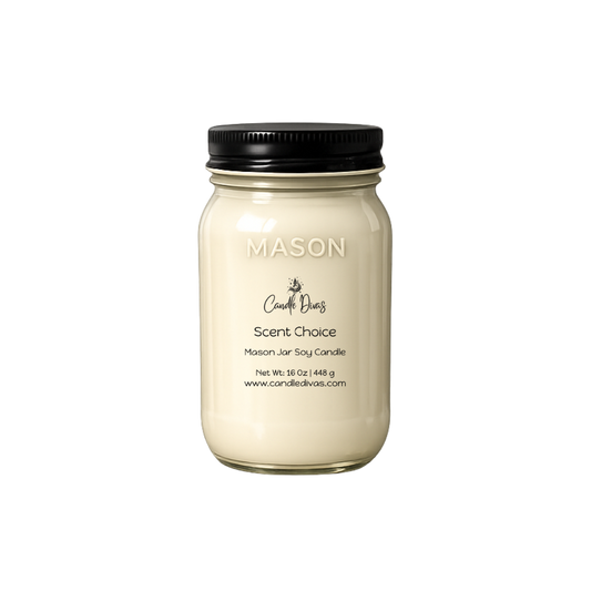 Hand-Poured Mason Jar Candle Trick or Treats 16 oz.