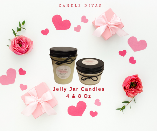 Sweet Pea Jelly Jar Candle